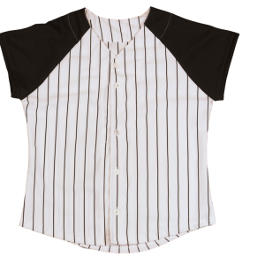 WOMEN'S SOFTBALL JERSEY - White / Black, M