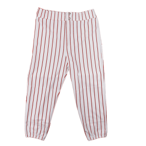 GIRL'S SOFTBALL PANTS - White / Red, M