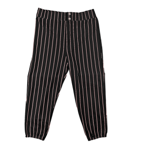 GIRL'S SOFTBALL PANTS - BLACK / PINK, M