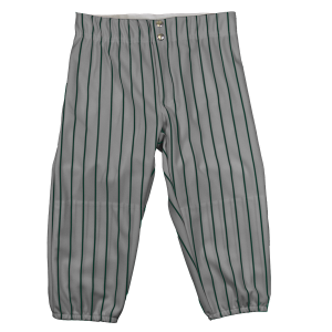 WOMEN'S BASEBALL / SOFTBALL PANTS - SILVER / DARK GREEN, M
