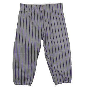 WOMEN'S BASEBALL / SOFTBALL PANTS - Silver / Purple, M