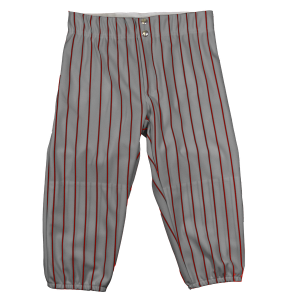 WOMEN'S BASEBALL / SOFTBALL PANTS - Silver / Red, M