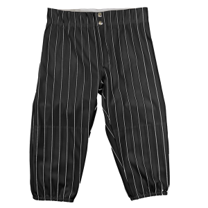WOMEN'S BASEBALL / SOFTBALL PANTS - BLACK / WHITE, M