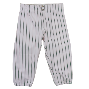 WOMEN'S BASEBALL / SOFTBALL PANTS - White / Dark Green, M