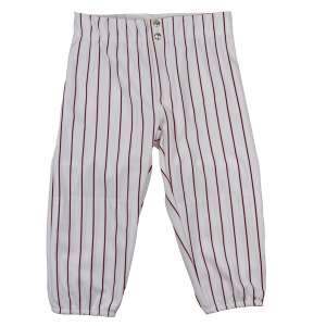 WOMEN'S BASEBALL / SOFTBALL PANTS - White / Maroon, M