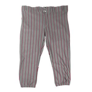 GIRL'S SOFTBALL PANTS - Silver / Cardinal, M