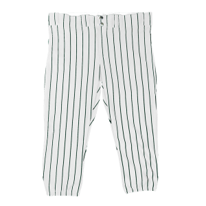 GIRL'S SOFTBALL PANTS - White / Dark Green, M