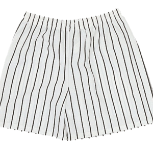 5"  YOUTH ATHLETIC SHORTS - White / Black, M