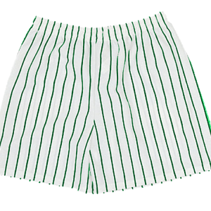 5"  YOUTH ATHLETIC SHORTS - WHITE / KELLY GREEN, M