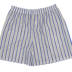 5"  YOUTH ATHLETIC SHORTS - Silver / Navy, M