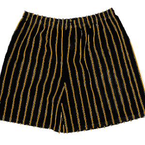 5"  YOUTH ATHLETIC SHORTS - Black / Yellow, M